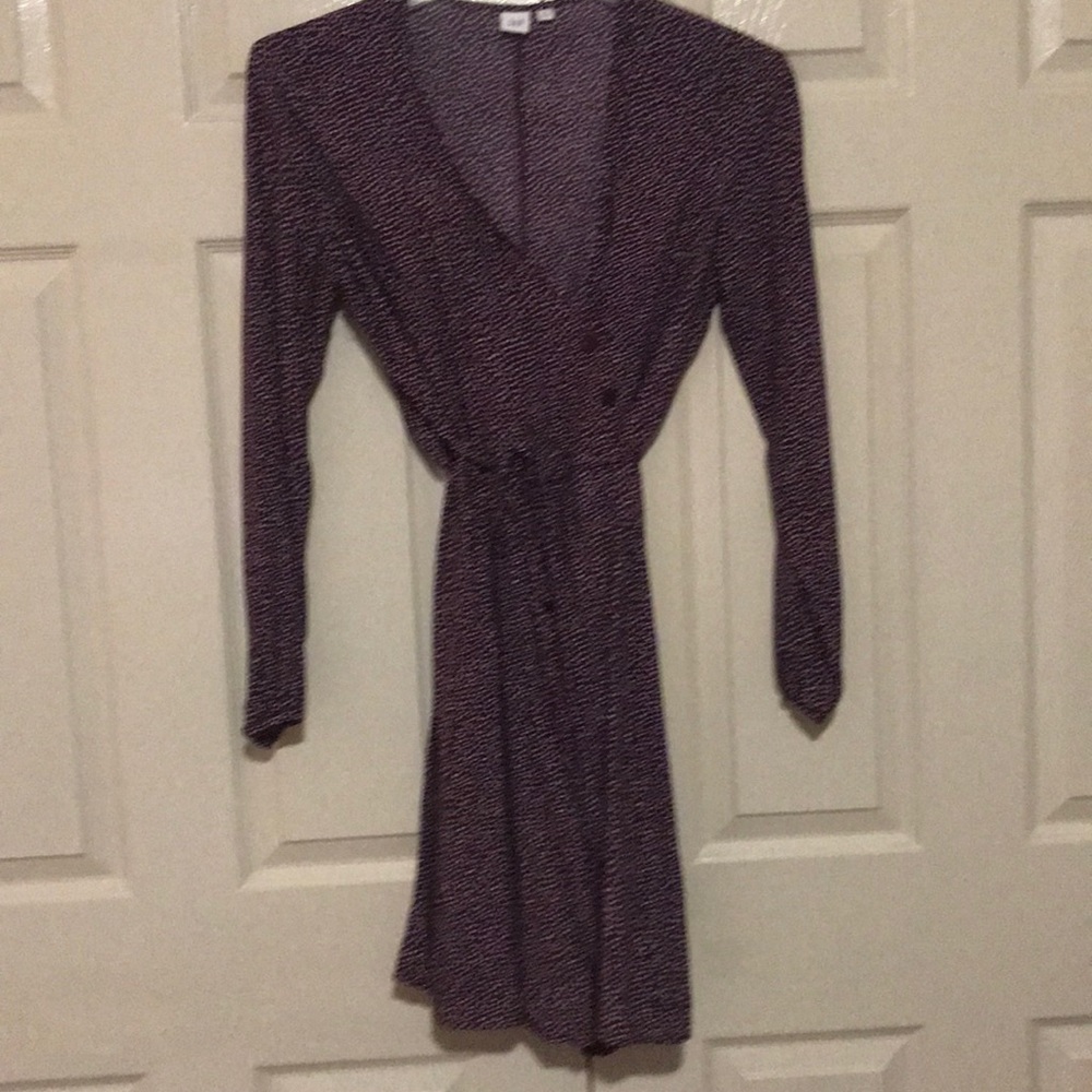 Gap long sleeved wrap dress
